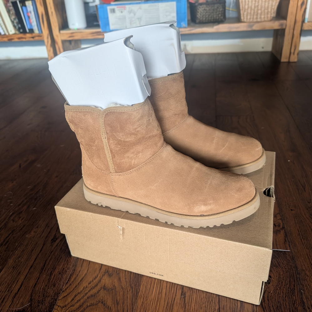 Tan Suede Ankle Boots